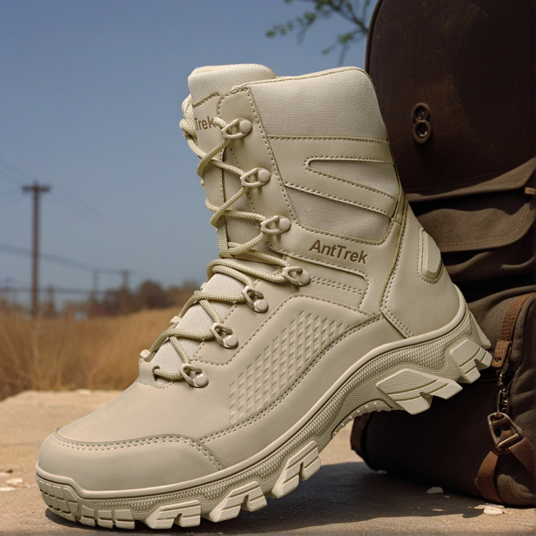 Leather Work Flats - New Men Tactical Boots Hunting Hiking