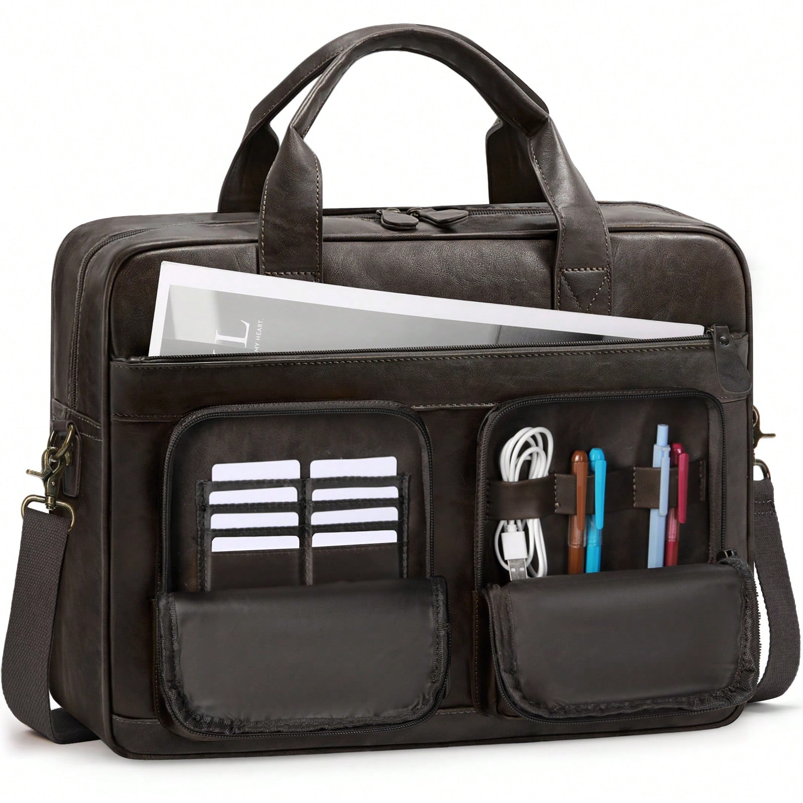 Leatherwork Thread - Vintage Messenger Bag For Men PU