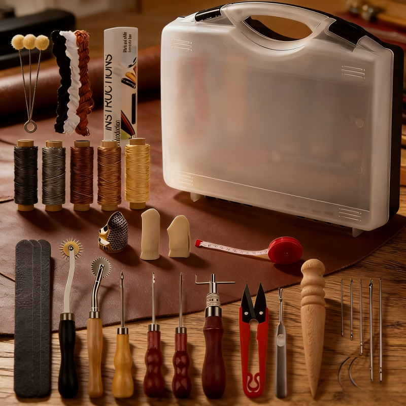 Leather Work Organiser - Leather Craft Tool Kit Leather Hand