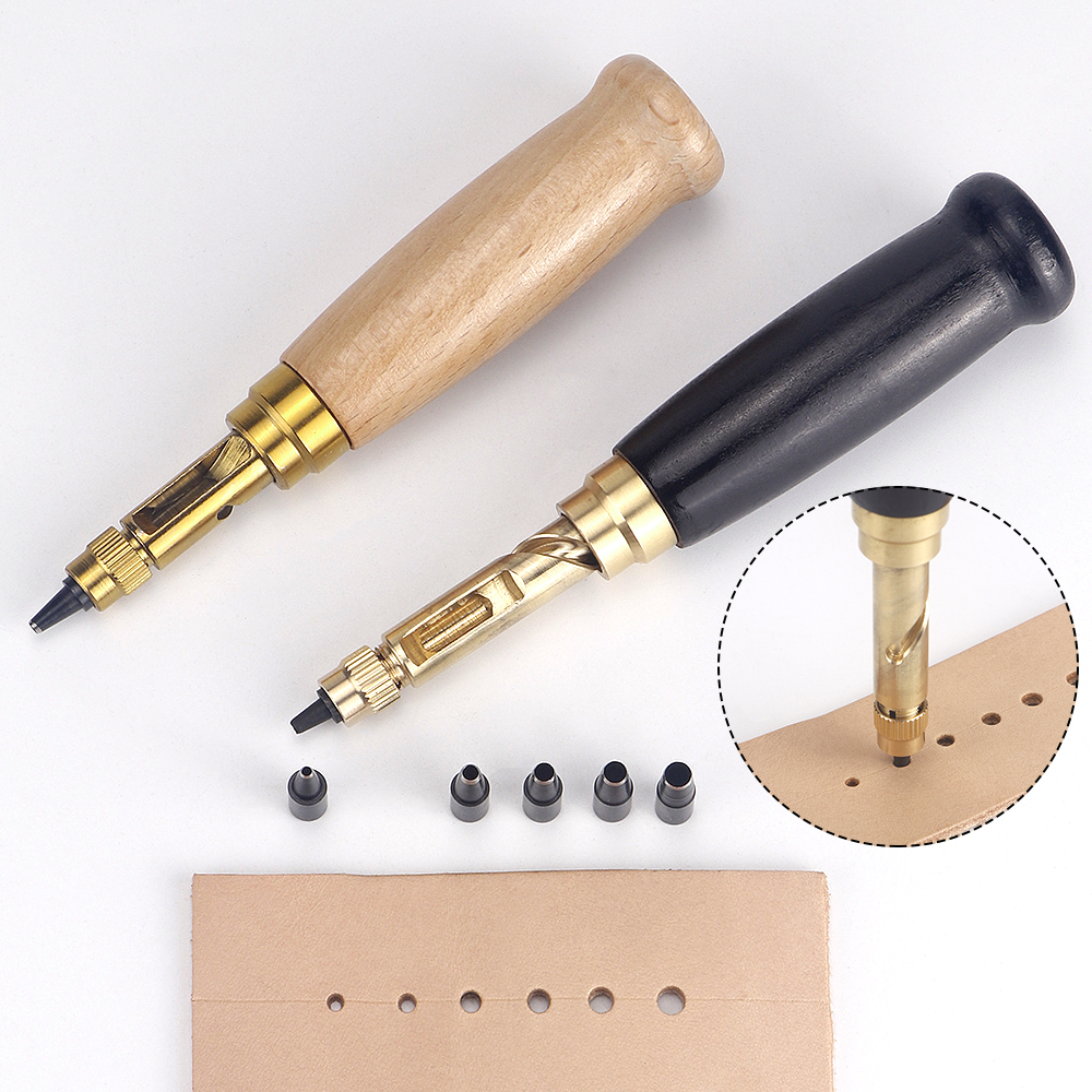 Leatherwork Hole Punch - DIY Manual Leather Hole Punch Set,