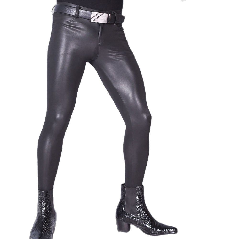 Men's Pantyhose PU Leather Pan - Leather Work Pants recensione e prezzo