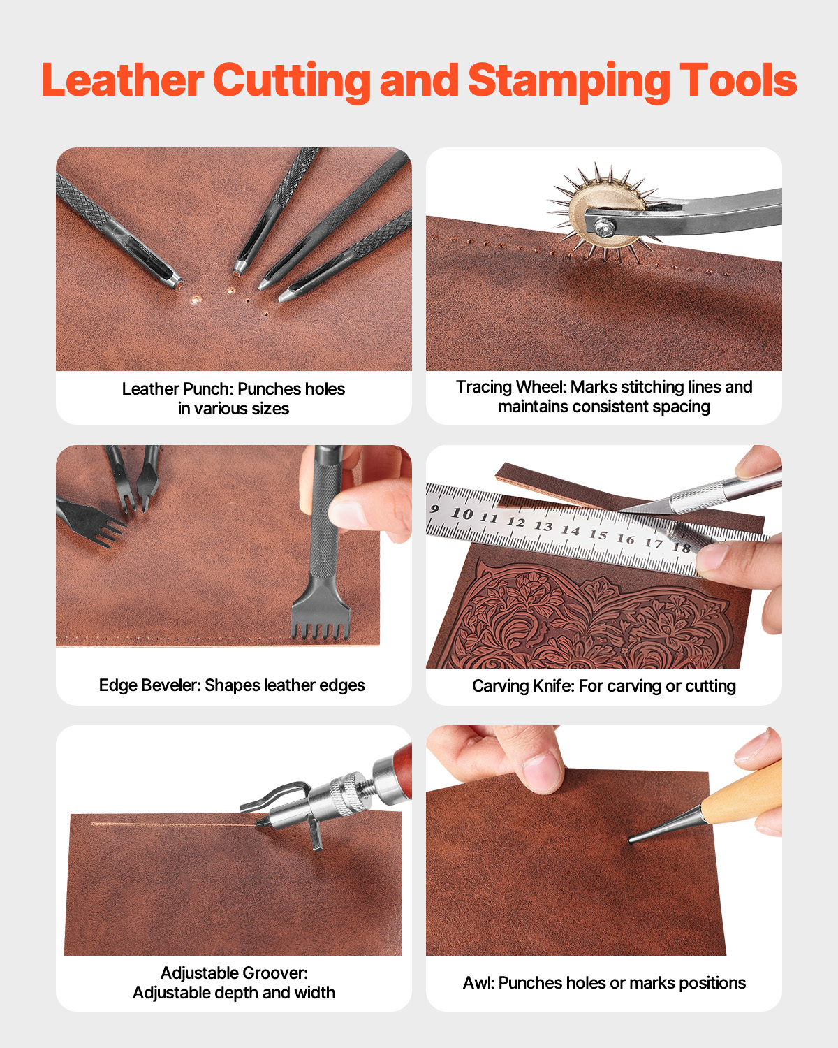 SucceBuy 38/59/61/72/92PCs Lea - Leather Work Organiser recensione e prezzo