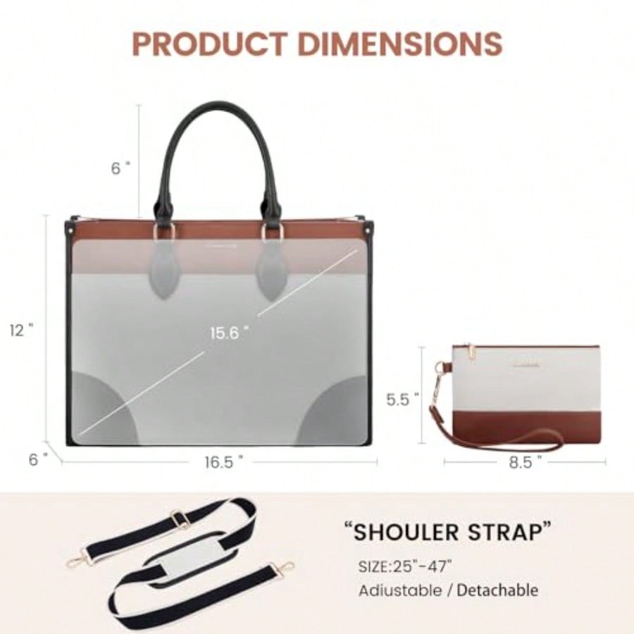 Laptop Bag For Women 15.6 Lnch - Leatherwork Thread recensione e prezzo