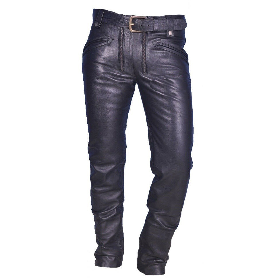 Men's Fashion Faux Leather Pan - Leather Work Pants recensione e prezzo