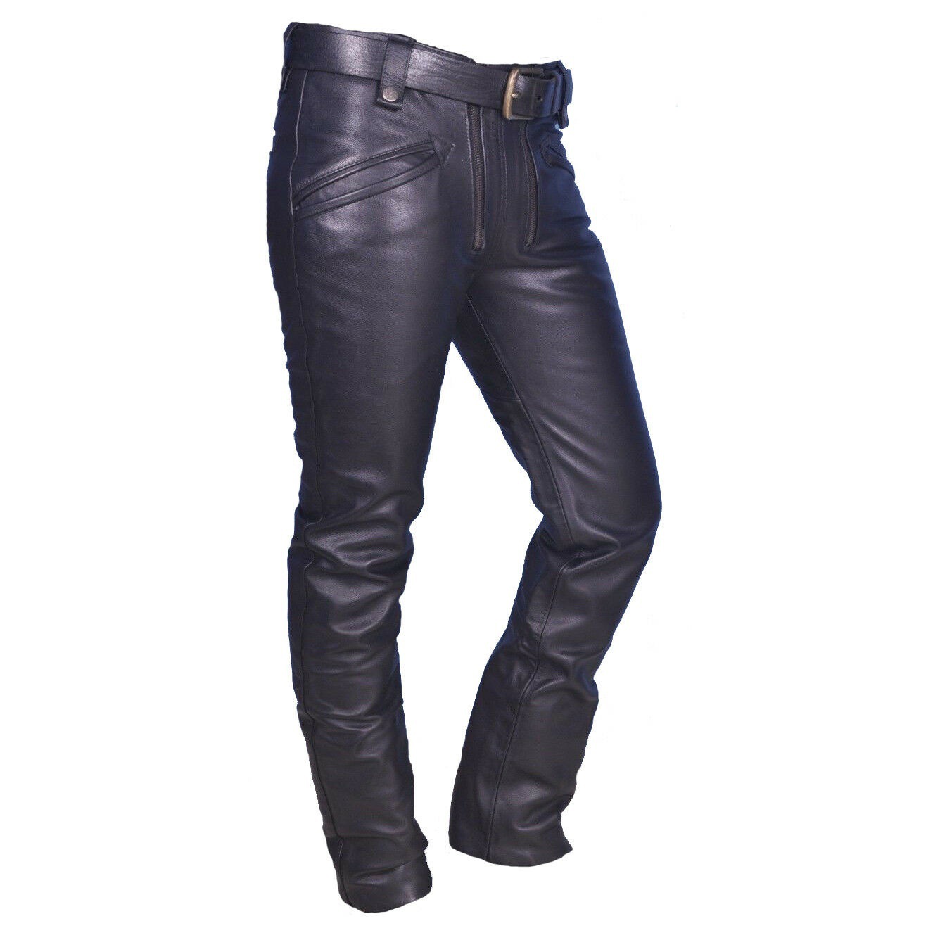 Men's Fashion Faux Leather Pan - Leather Work Pants recensione e prezzo