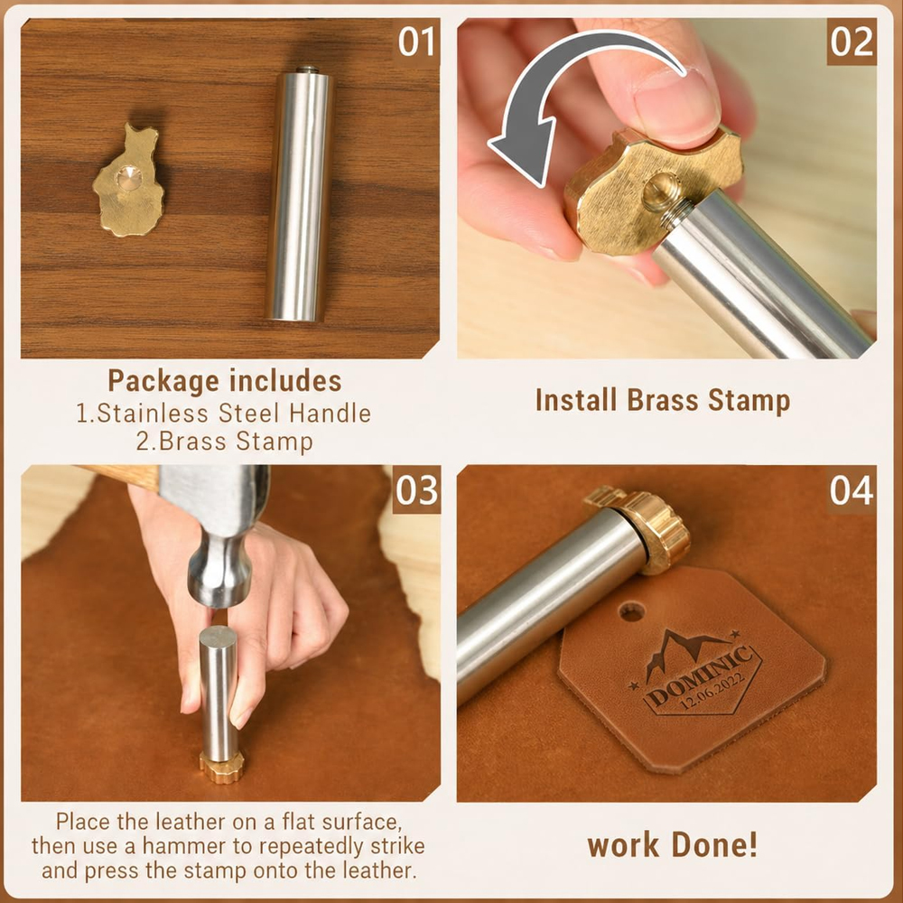 Custom LOGO Leather Stamp Punc - Leather Work Organiser recensione e prezzo