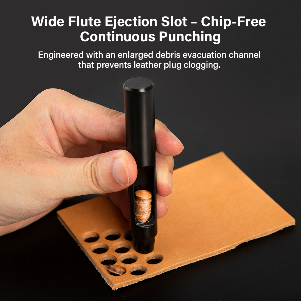 WUTA 5-15Pcs Basic Black Anti- - Leatherwork Hole Punch recensione e prezzo