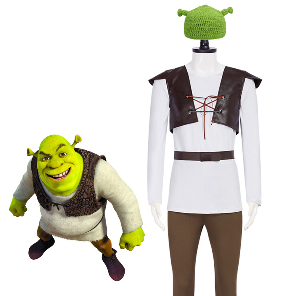 Shrek Cosplay Costumes Green H - Leather Work Pants recensione e prezzo