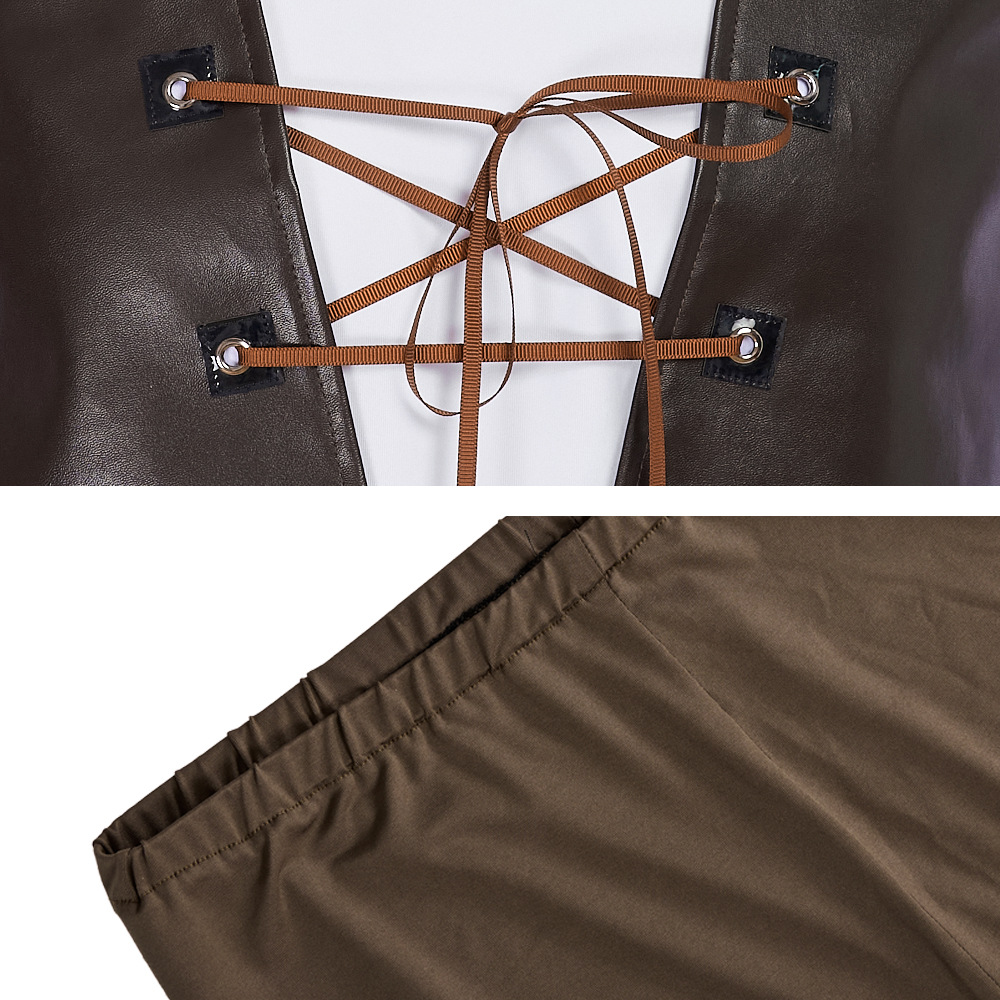 Shrek Cosplay Costumes Green H - Leather Work Pants recensione e prezzo
