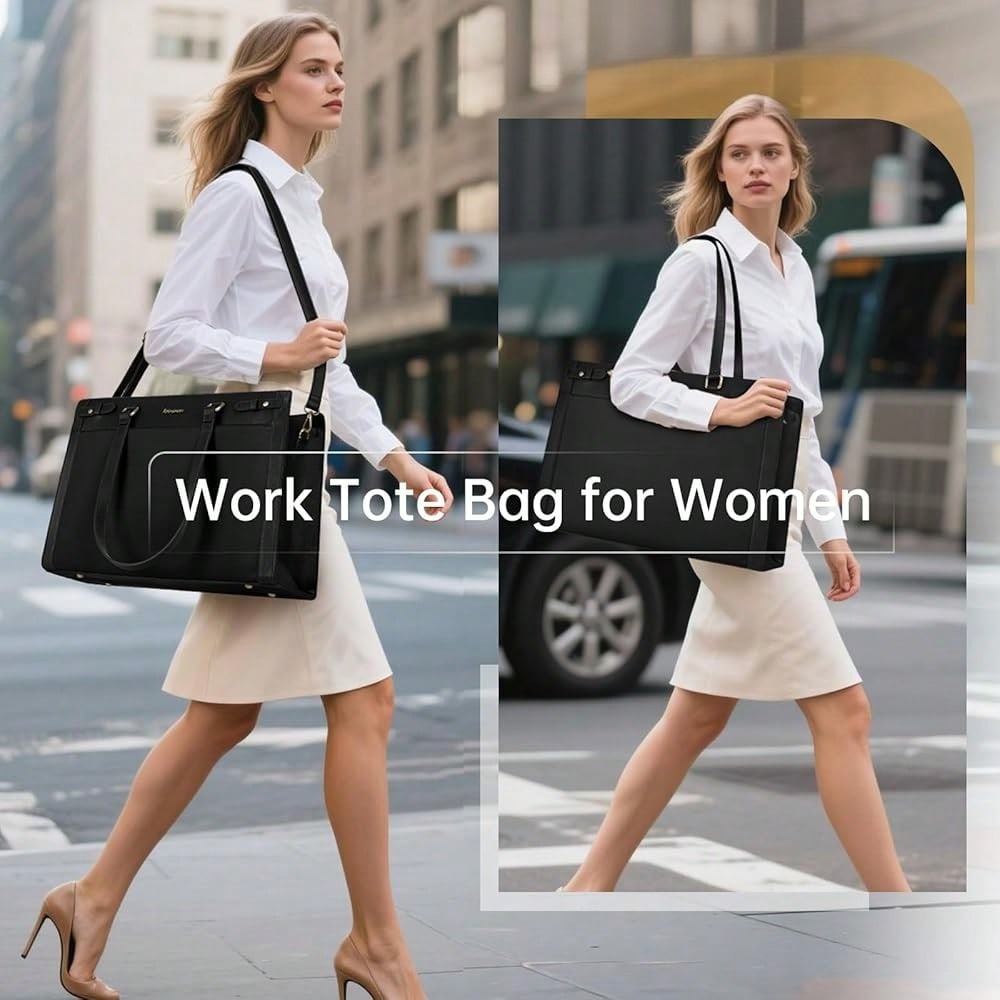 Laptop Bag For Women 15.6 Inch - Leatherwork Thread recensione e prezzo