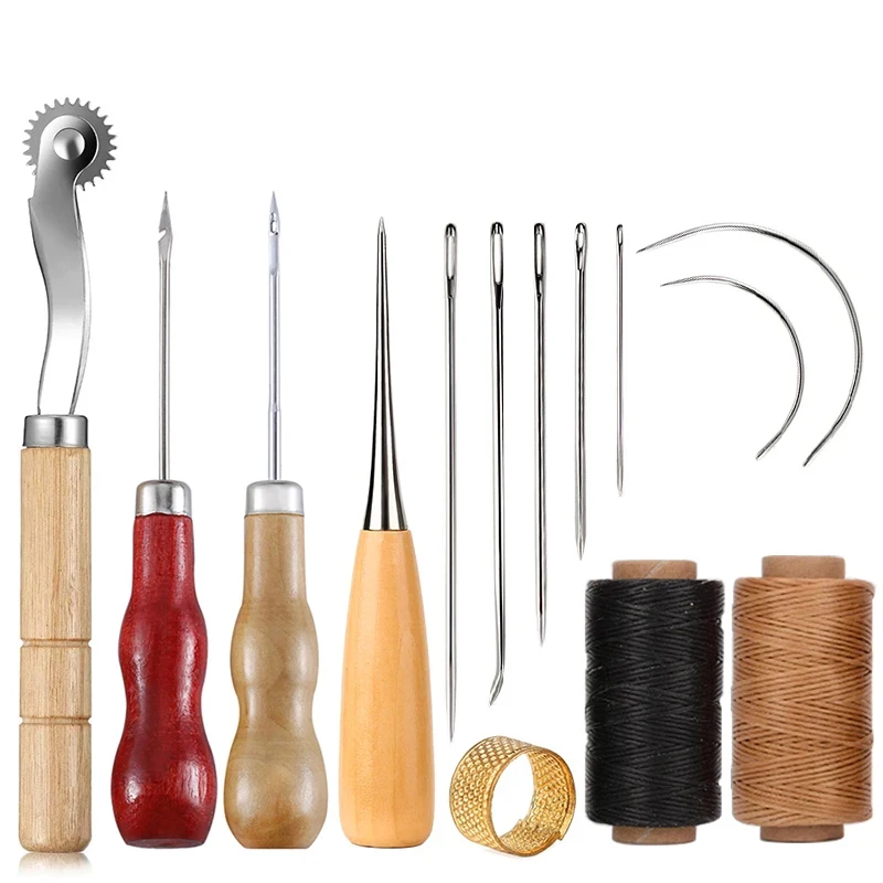 14PCS Leather Craft Sewing Kit - Leatherwork Thread recensione e prezzo