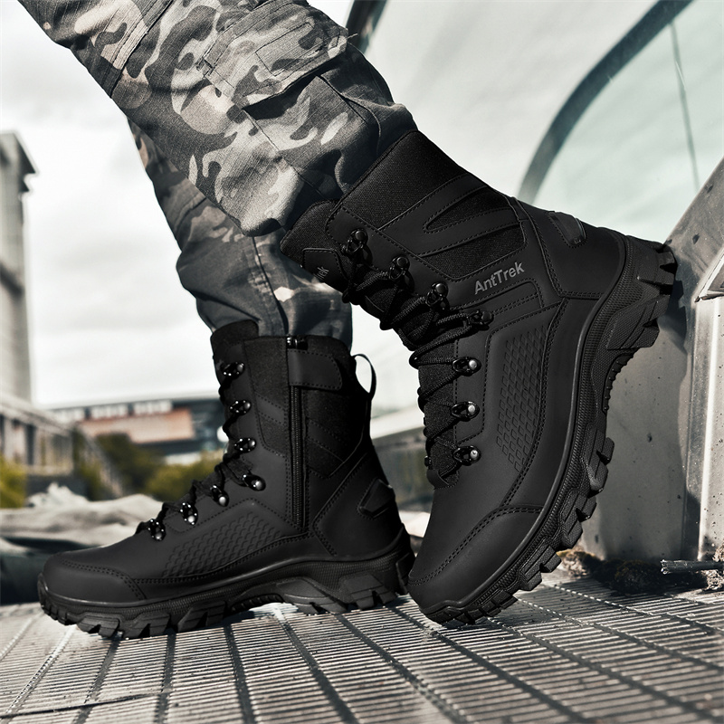 New Men Tactical Boots Hunting - Leather Work Flats recensione e prezzo