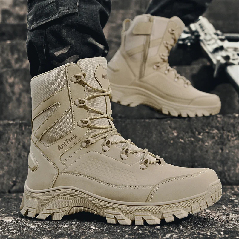 New Men Tactical Boots Hunting - Leather Work Flats recensione e prezzo