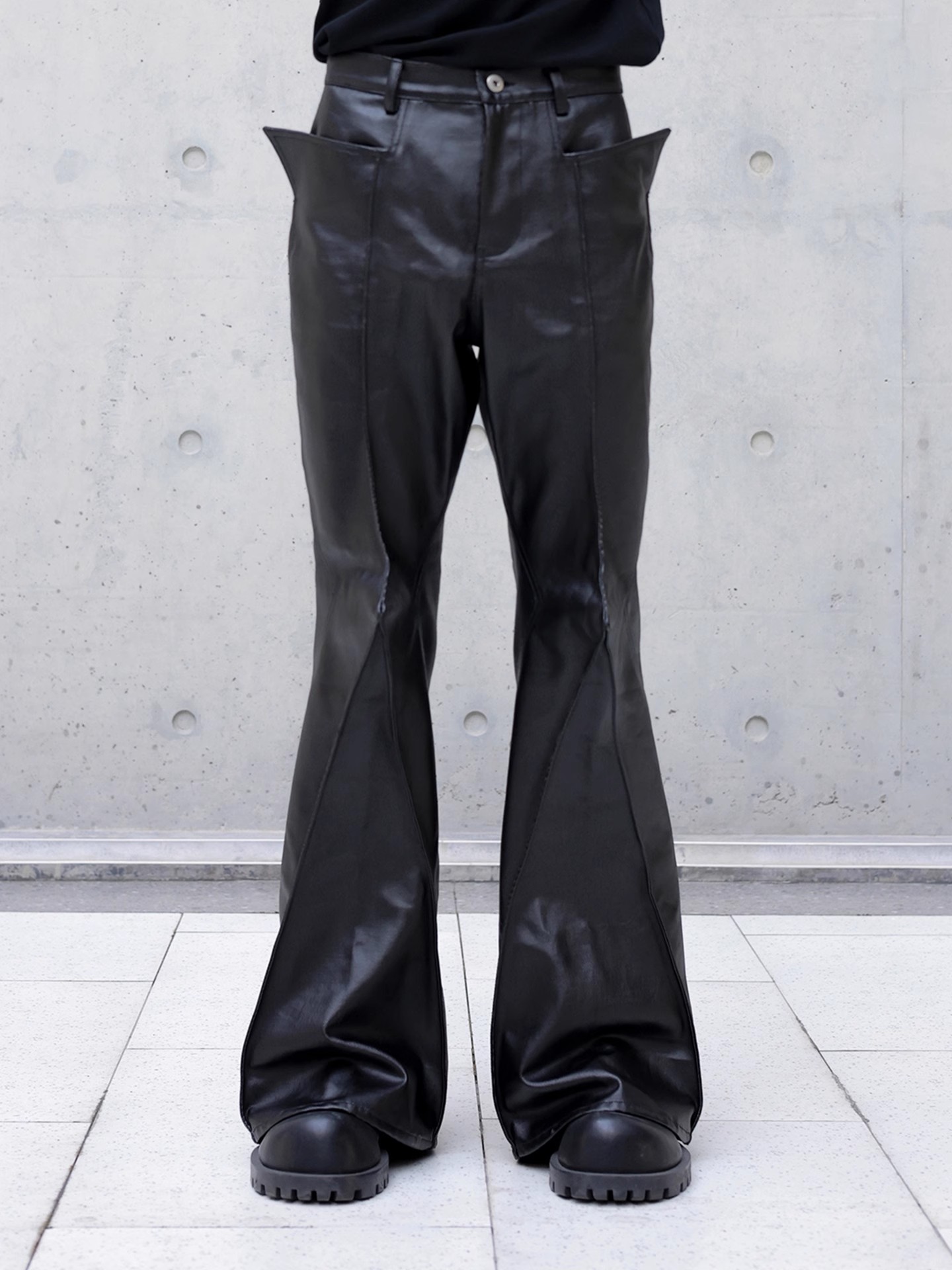 Mauroicardi Autumn Long Black  - Leather Work Pants recensione e prezzo
