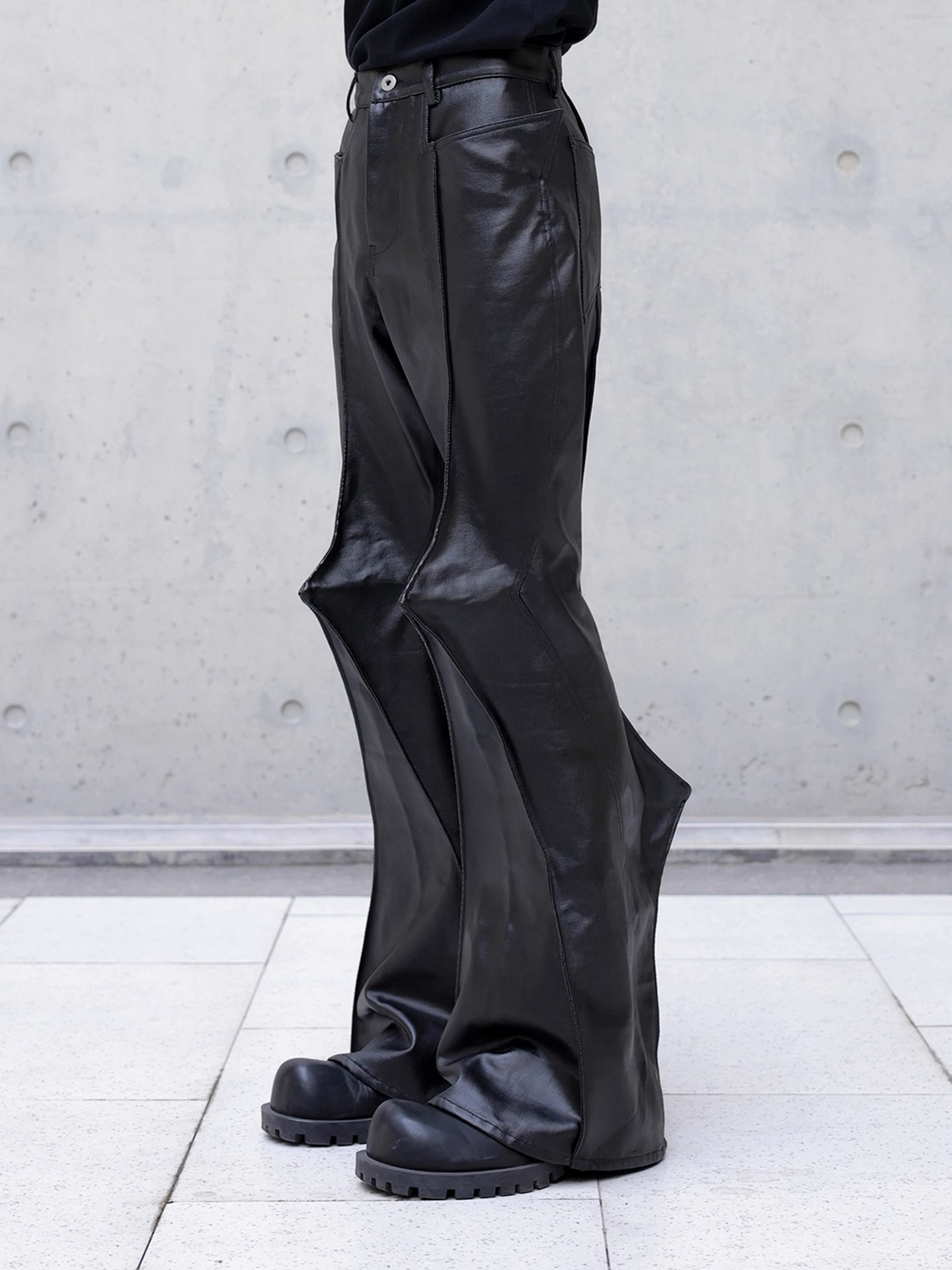 Mauroicardi Autumn Long Black  - Leather Work Pants recensione e prezzo
