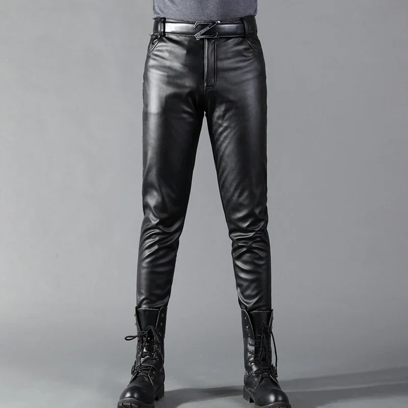 Men's Leather Pants Skinny Fit - Leather Work Pants recensione e prezzo