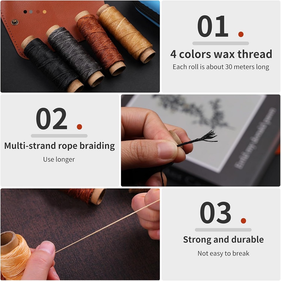 BUDDUR Leather Sewing Tools Ki - Leatherwork Thread recensione e prezzo