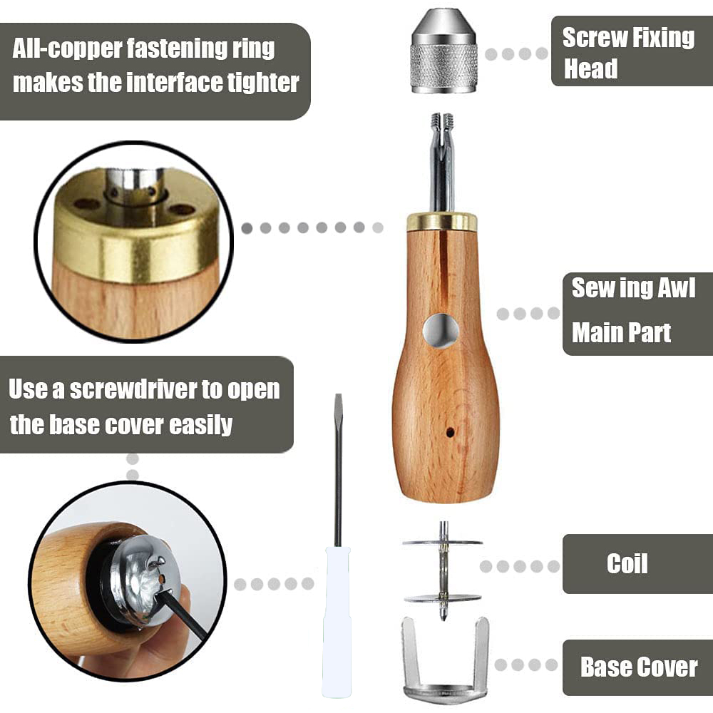 Leather Sewing Awl Thread Kit  - Leatherwork Thread recensione e prezzo