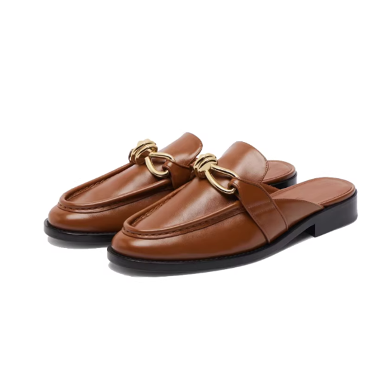 Metal Buckle Half Slippers For - Leather Work Flats recensione e prezzo