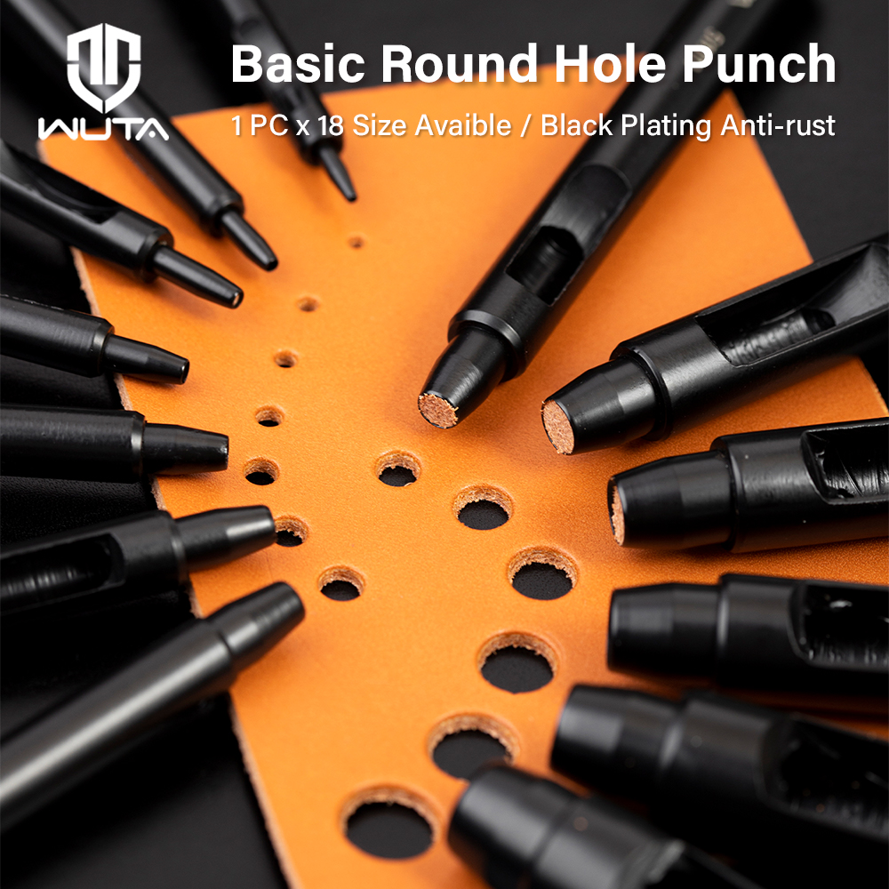 WUTA 1Pc 6-15mm Black Anti-Rus - Leatherwork Hole Punch recensione e prezzo