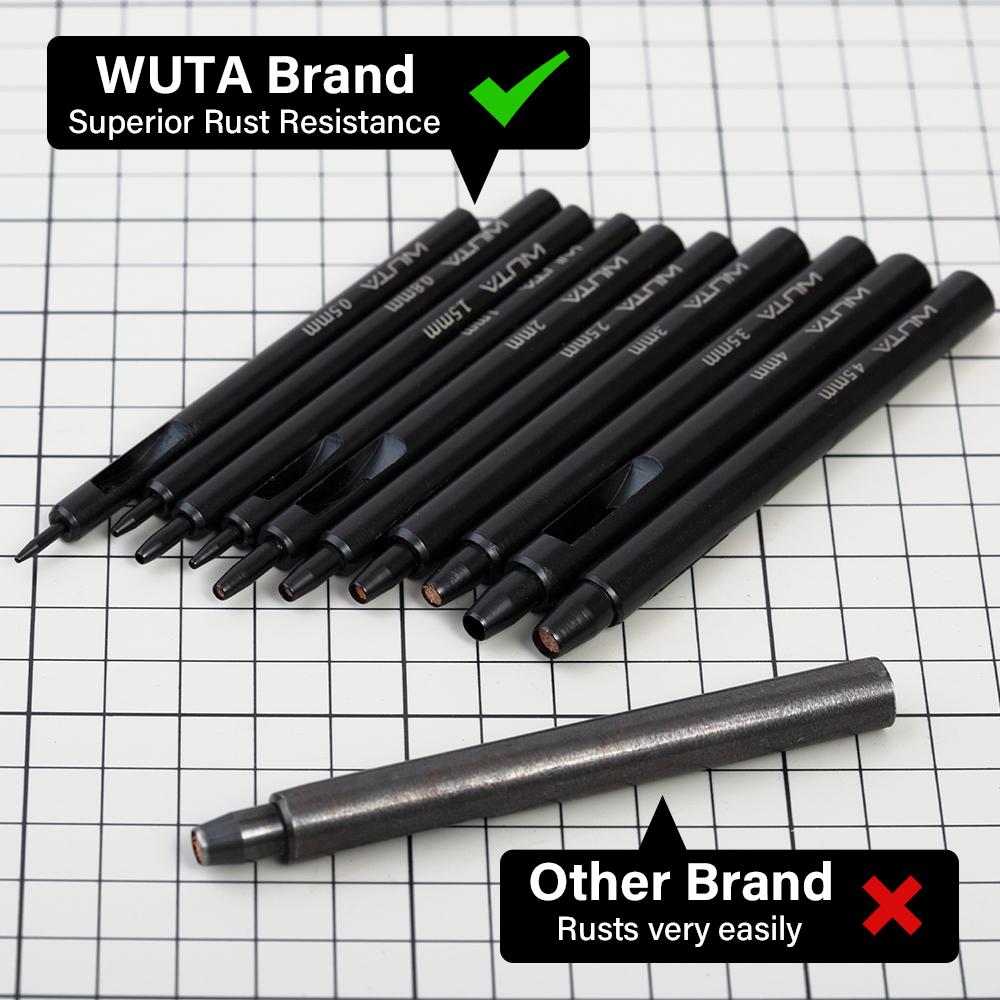 WUTA 1Pc 6-15mm Black Anti-Rus - Leatherwork Hole Punch recensione e prezzo