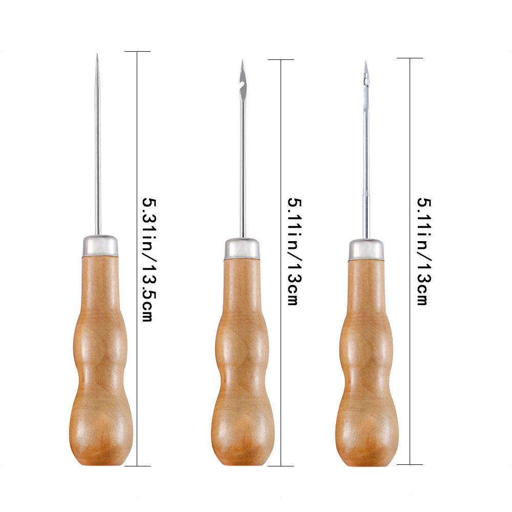 Leather Awl Wood Handle Awls S - Leather Work Organiser recensione e prezzo