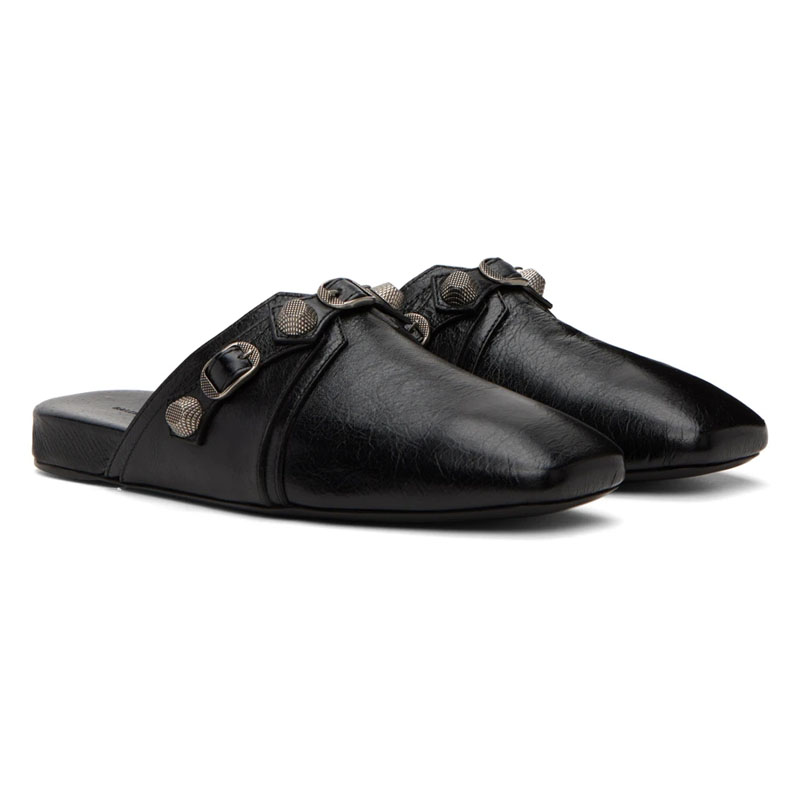 Black Soft Leather Square Toes - Leather Work Flats recensione e prezzo