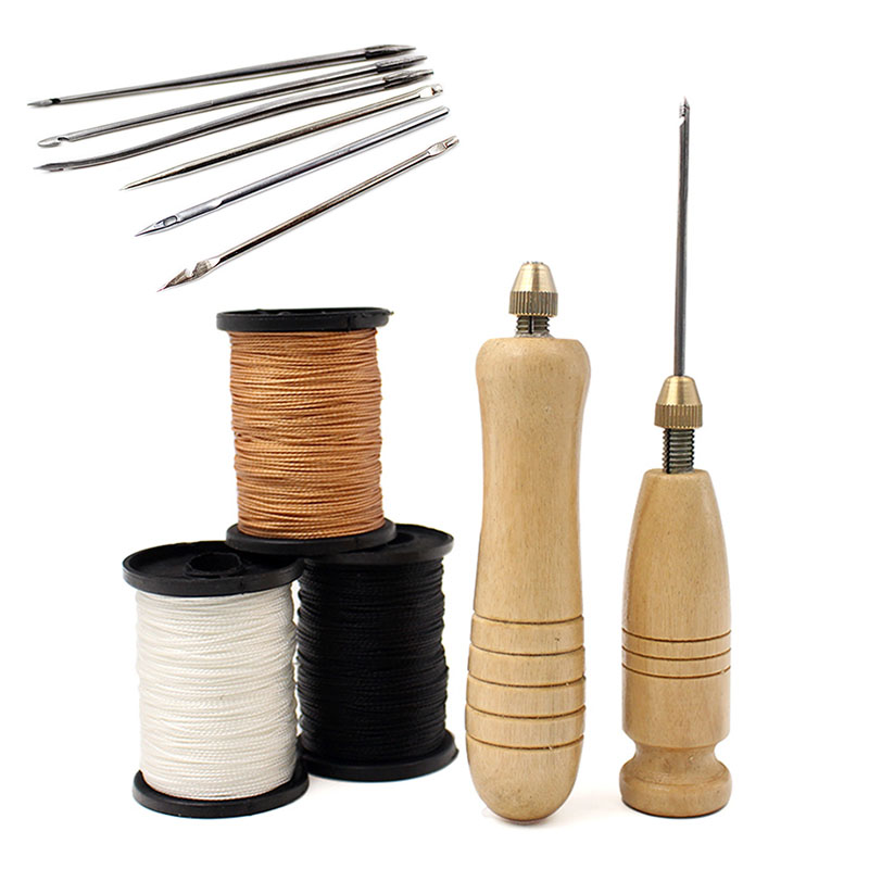 1Set DIY Leather Sewing Awl Ne - Leatherwork Thread recensione e prezzo