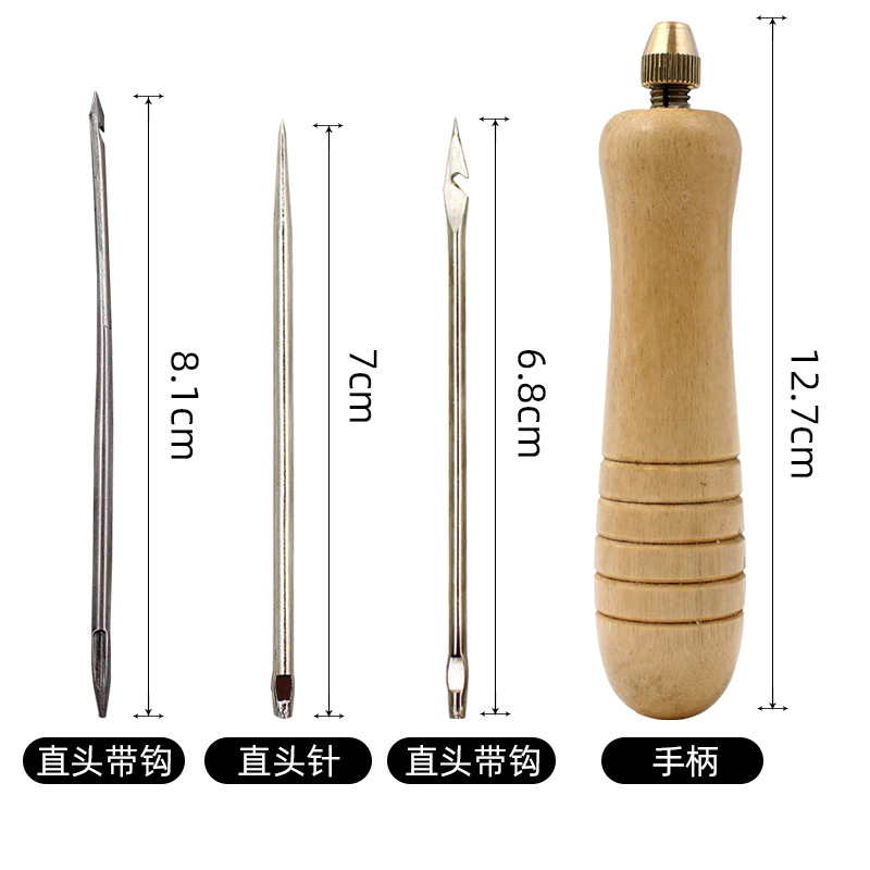 1Set DIY Leather Sewing Awl Ne - Leatherwork Thread recensione e prezzo