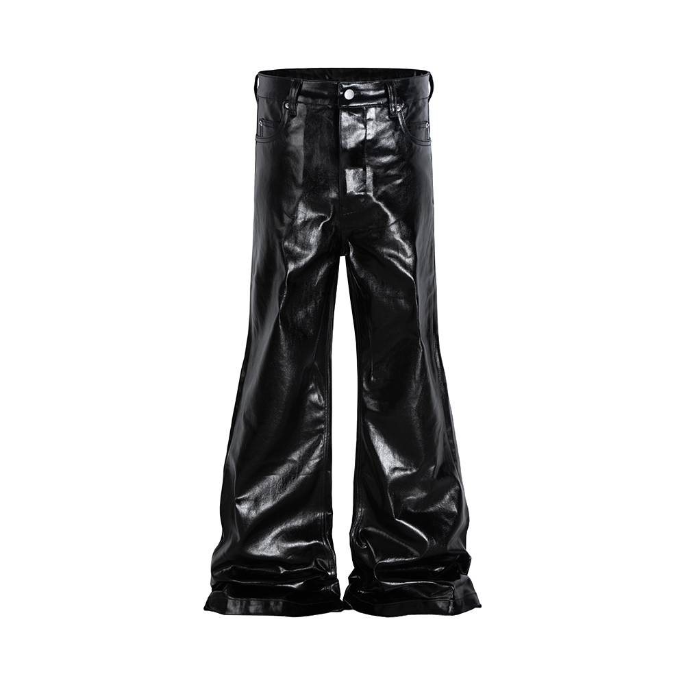 High Street Wide Leg Glossy Pu - Leather Work Pants recensione e prezzo