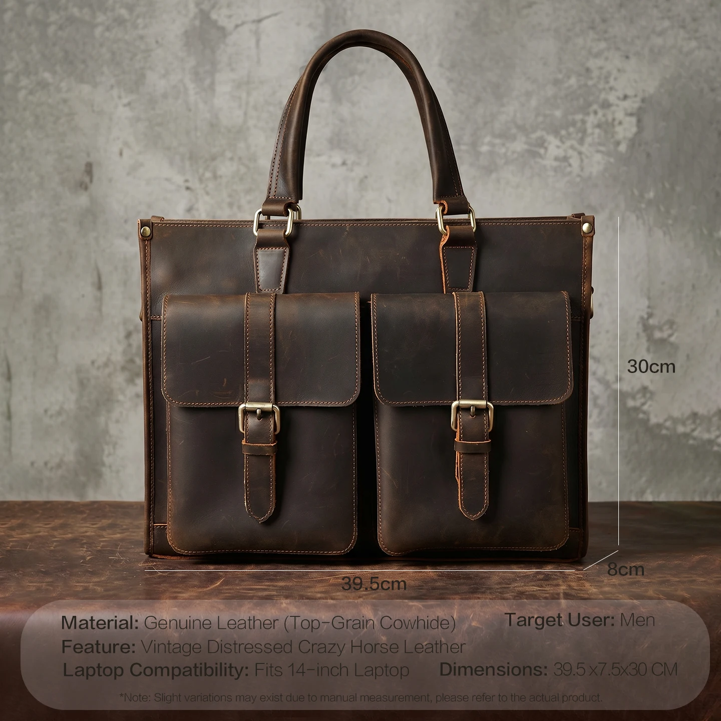 Vintage Genuine Leather Men Cr - Leatherwork Thread recensione e prezzo