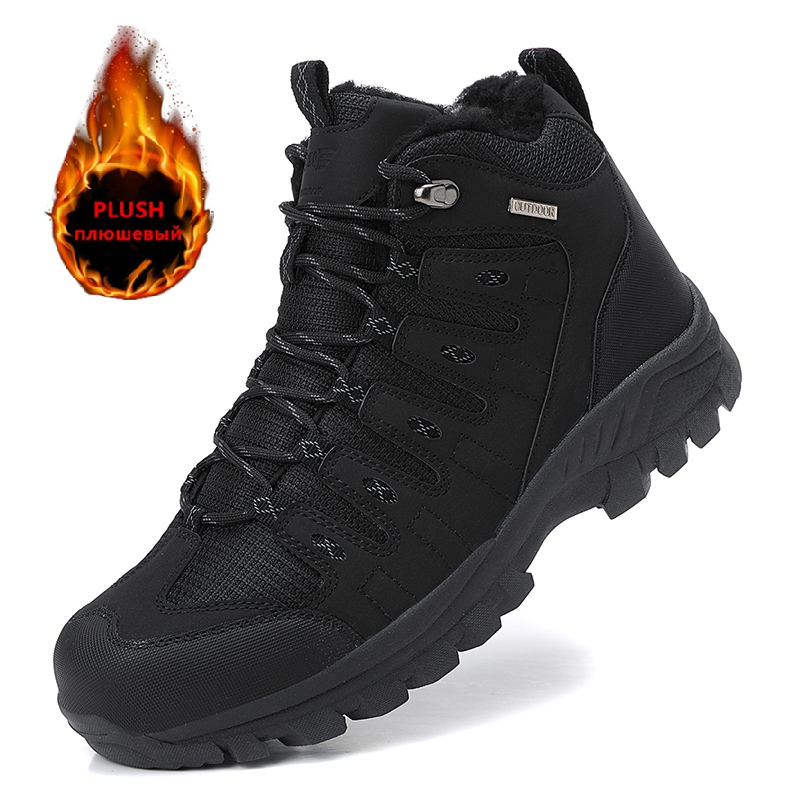 Winter Men's Boots Warm Plush  - Leather Work Flats recensione e prezzo