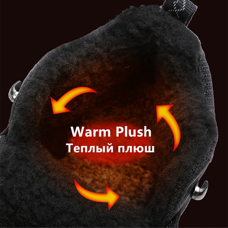 Winter Men's Boots Warm Plush  - Leather Work Flats recensione e prezzo