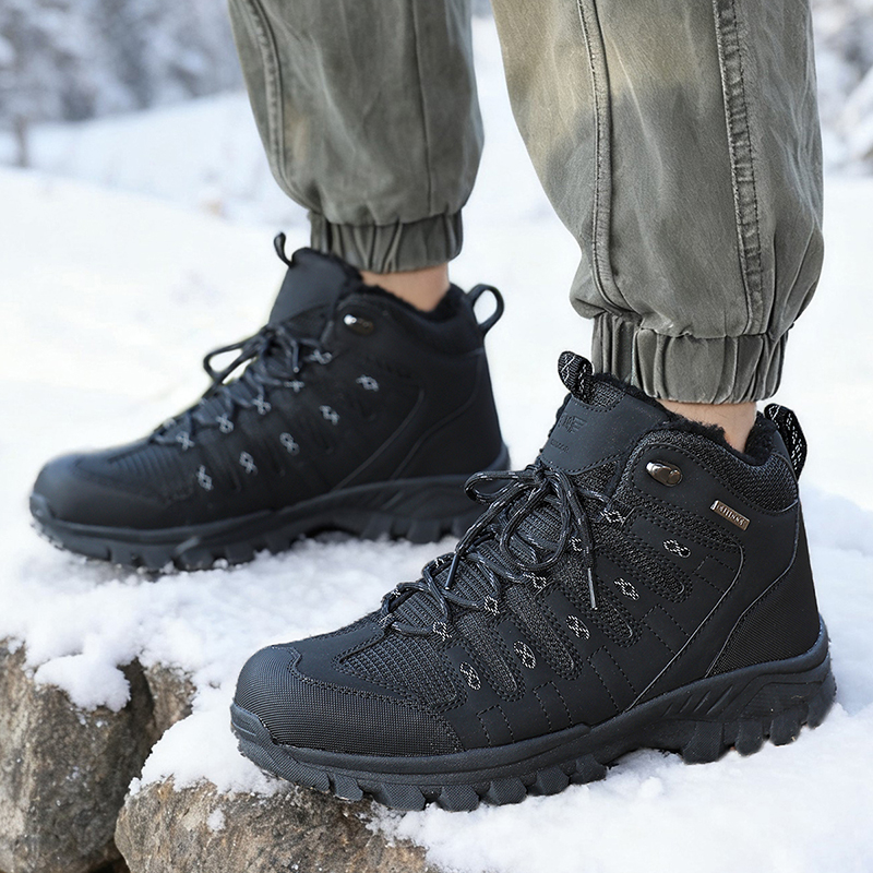 Winter Men's Boots Warm Plush  - Leather Work Flats recensione e prezzo