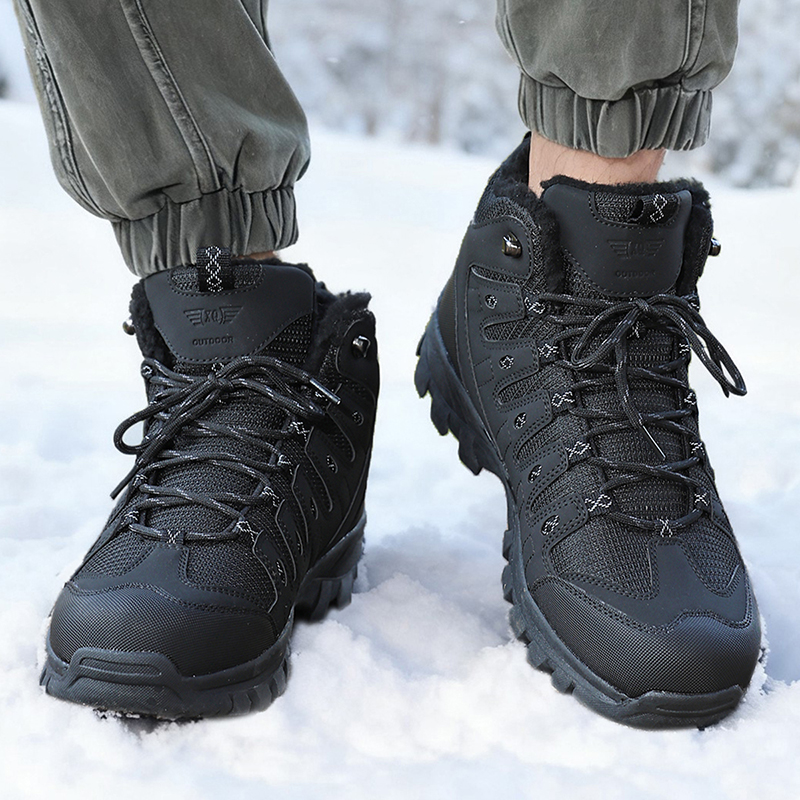 Winter Men's Boots Warm Plush  - Leather Work Flats recensione e prezzo