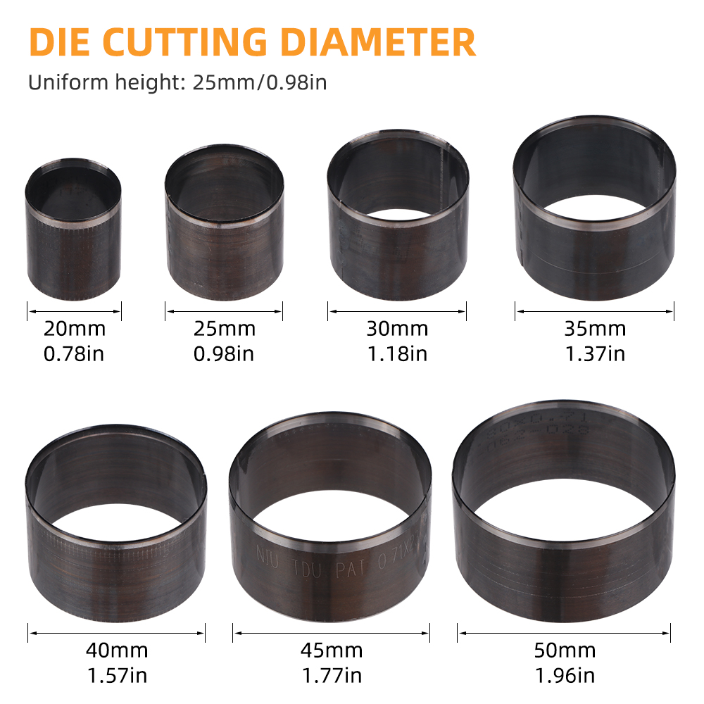 QJH 7Pcs Sharp Leather Cutting - Leatherwork Hole Punch recensione e prezzo