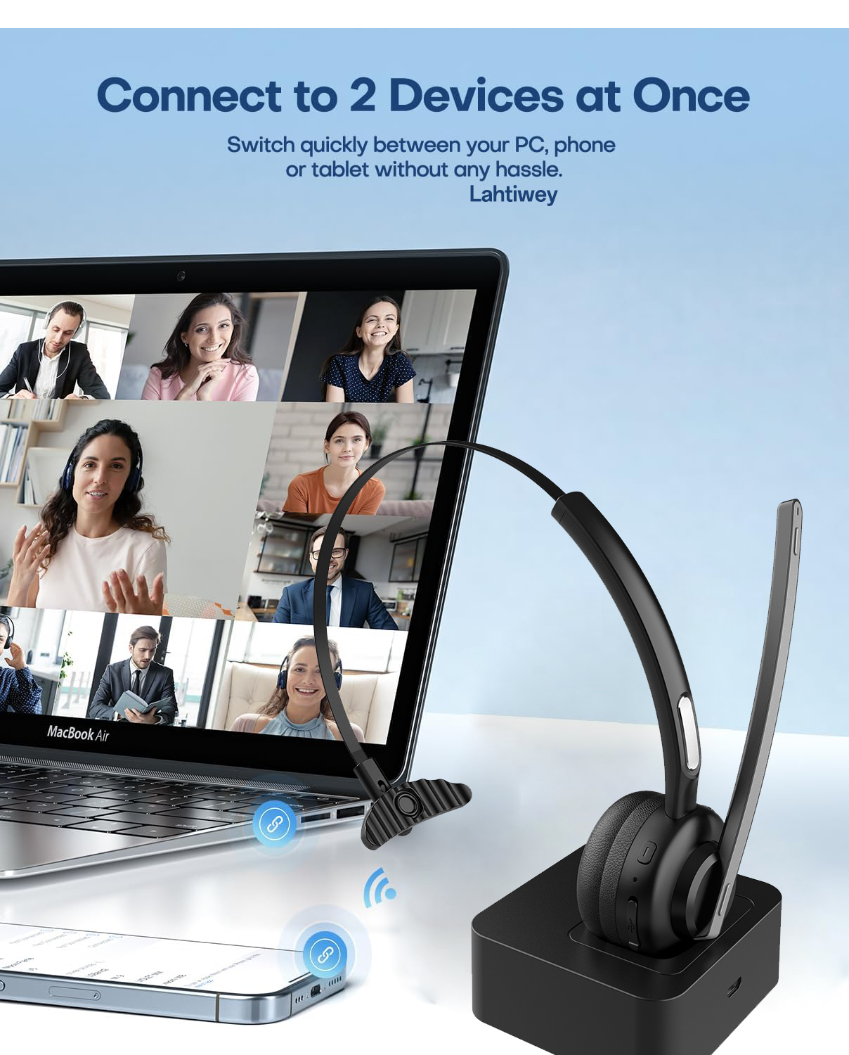 Bluetooth Headset, Wireless He - Leatherwork Manual recensione e prezzo