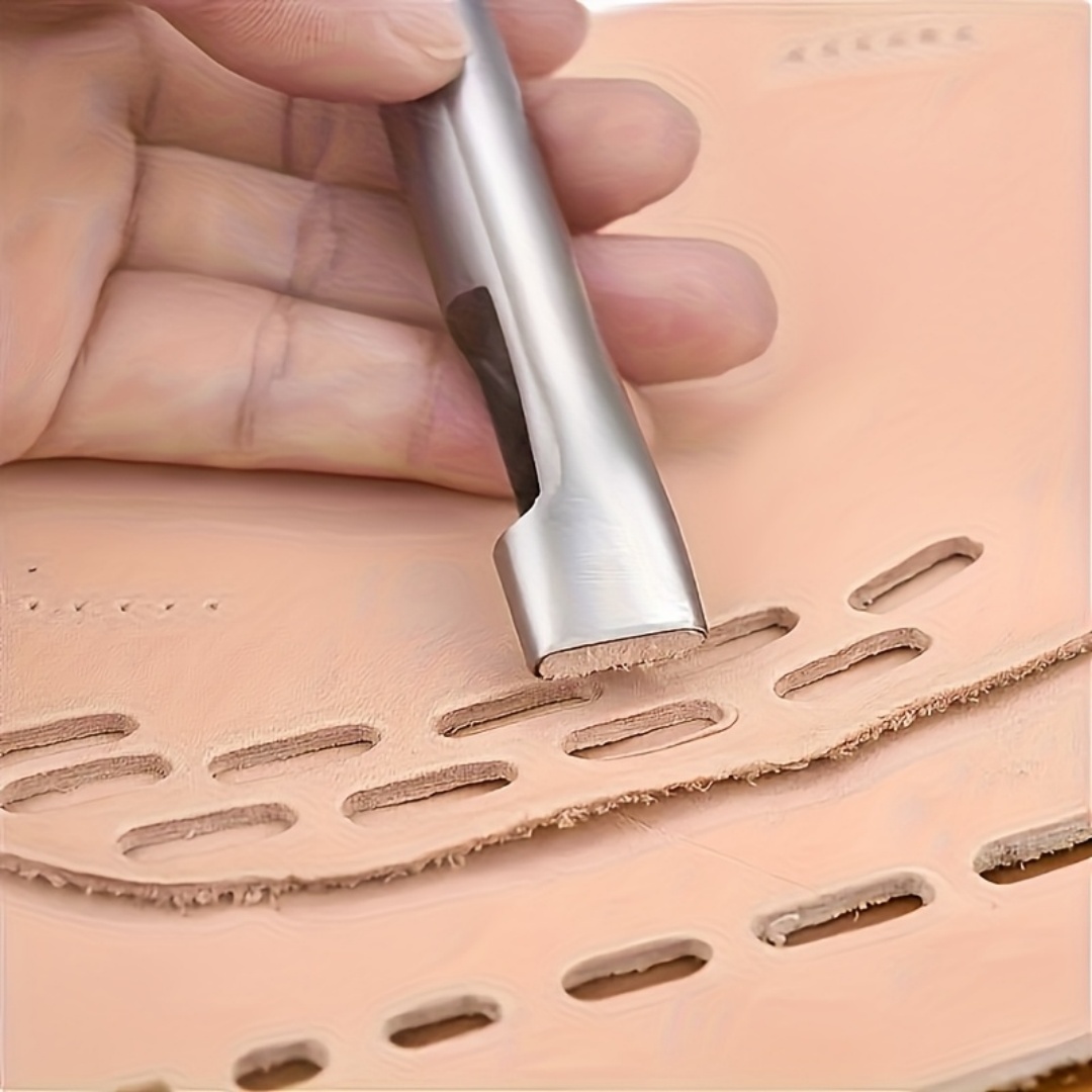 5pcs Leather Oblong Belt Hole  - Leatherwork Hole Punch recensione e prezzo