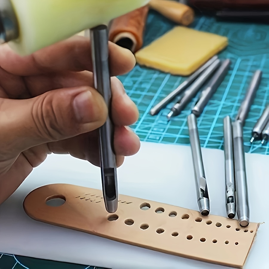 4Pcs Manual Leather Hole Punch - Leatherwork Manual recensione e prezzo