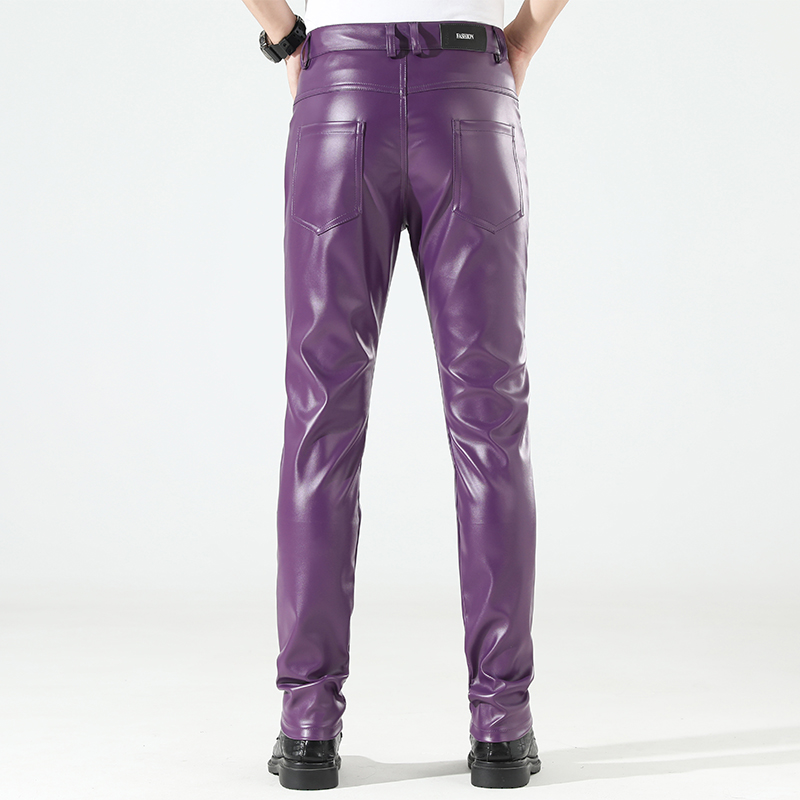 Men's Leather Pants Skinny Fit - Leather Work Pants recensione e prezzo