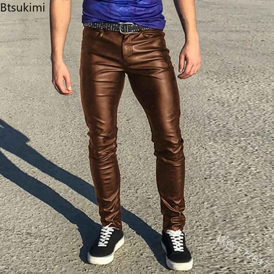 Elastic Low Waist Sexy Pu Leat - Leather Work Pants recensione e prezzo