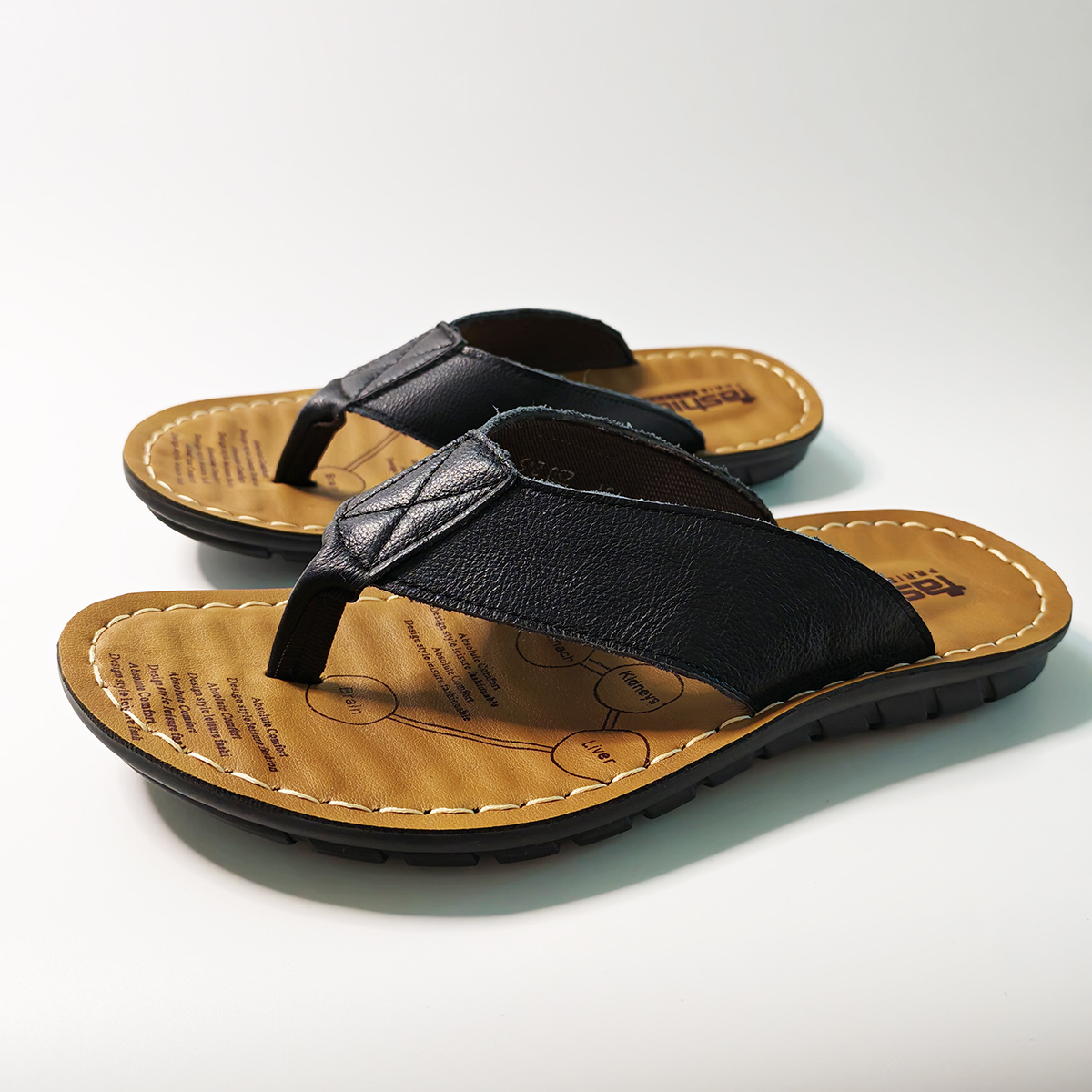 Summer Shoes Men Slippers Genu - Leather Work Flats recensione e prezzo