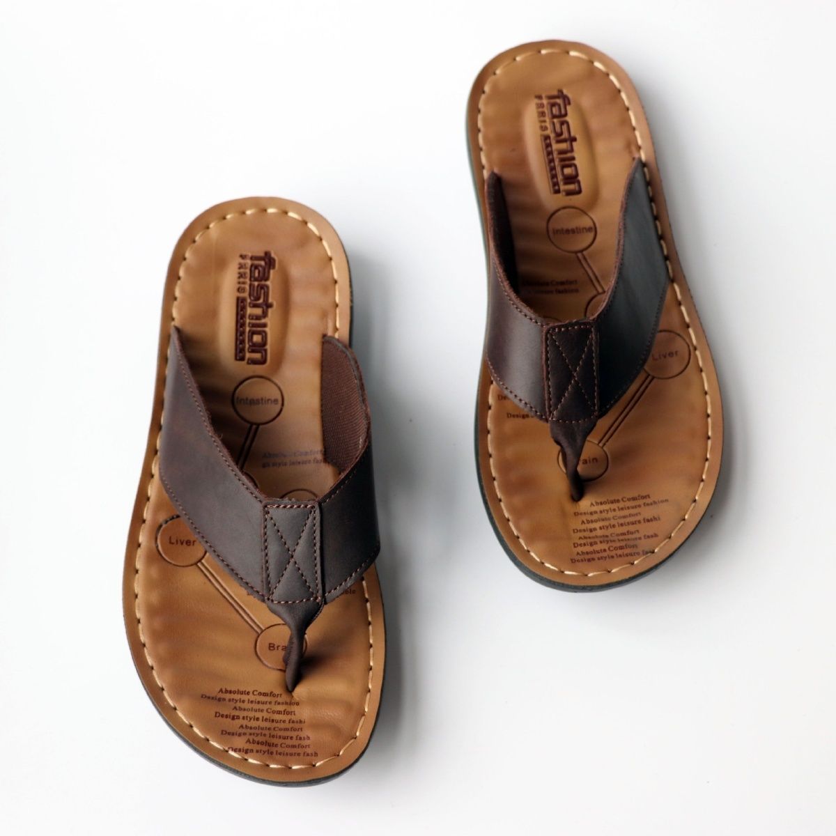 Summer Shoes Men Slippers Genu - Leather Work Flats recensione e prezzo