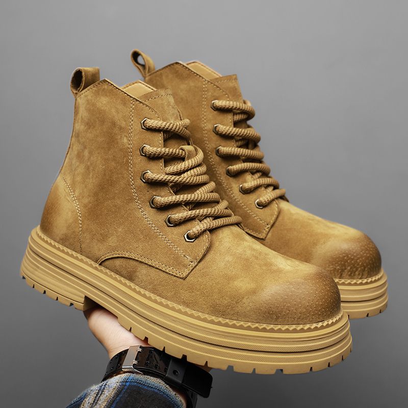 High Quality Men Ankle Boots F - Leather Work Flats recensione e prezzo