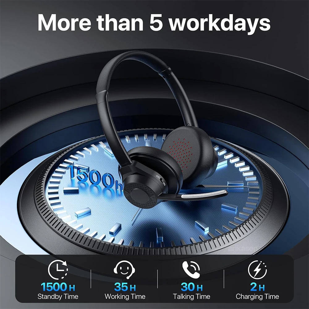 Wireless Bluetooth Headset Blu - Leatherwork Manual recensione e prezzo