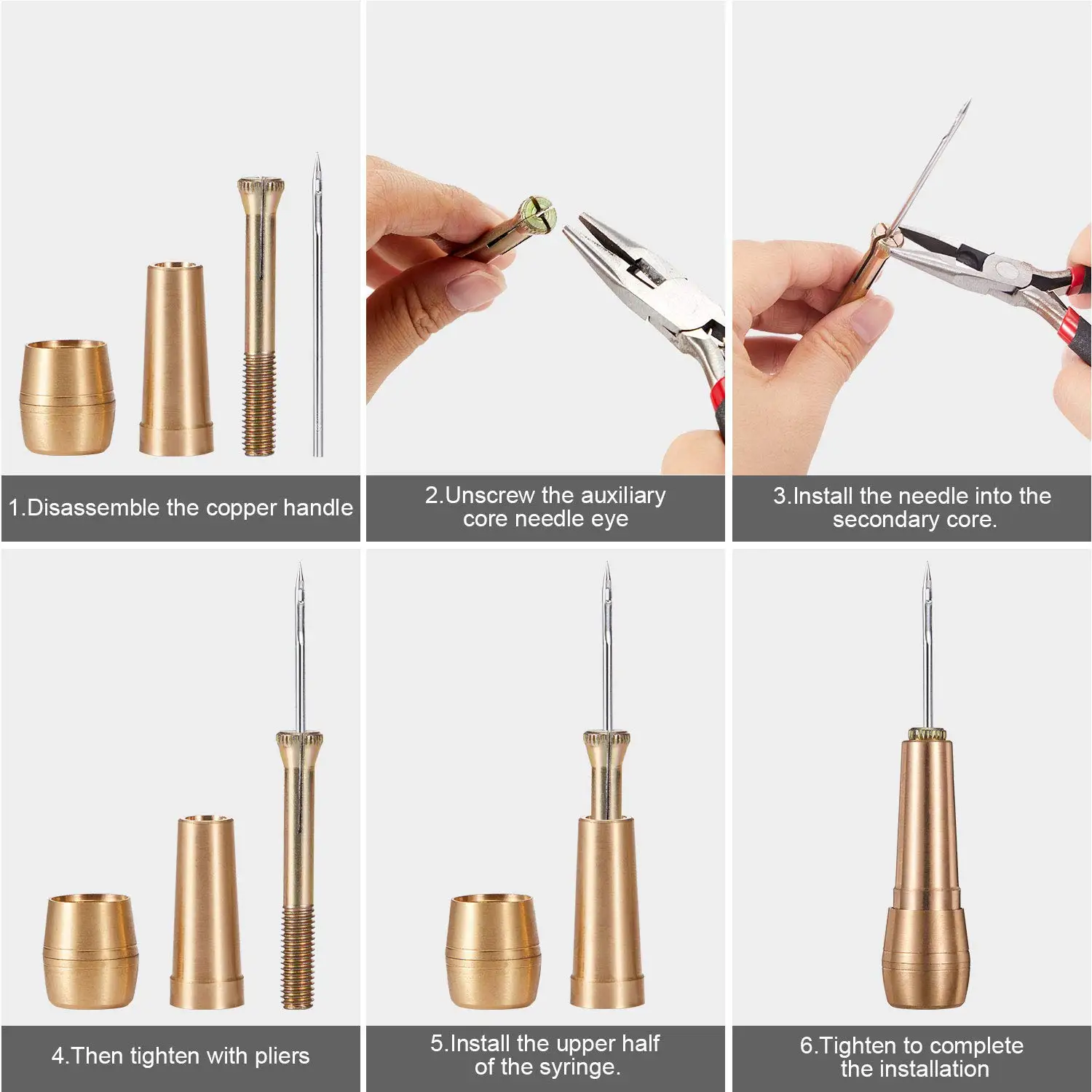 Leather Stitching Kit w/Copper - Leatherwork Thread recensione e prezzo