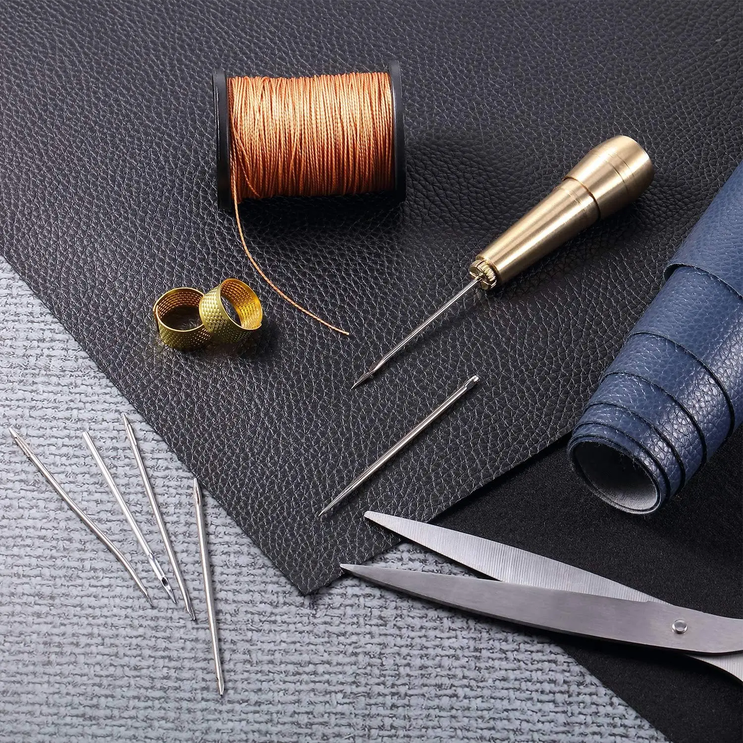 Leather Stitching Kit w/Copper - Leatherwork Thread recensione e prezzo