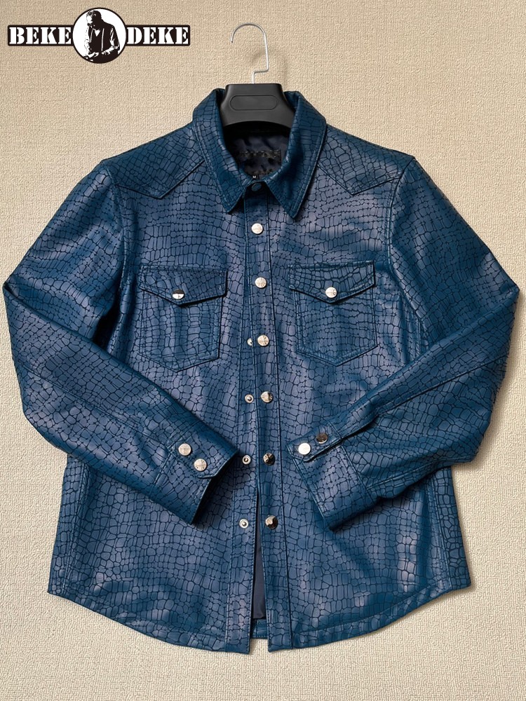 Men Spring Crocodile Pattern R - Leatherwork Patterns recensione e prezzo