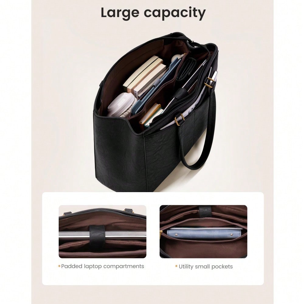 Women's Laptop Tote Bag – PU L - Leatherwork Thread recensione e prezzo