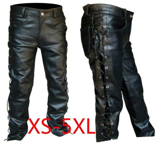 Medieval Pants Men Gothic Long - Leather Work Pants recensione e prezzo